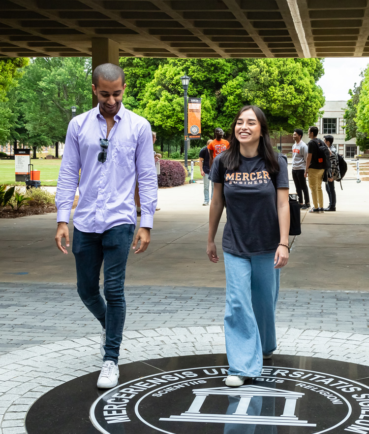Students walking on the Atlanta campus